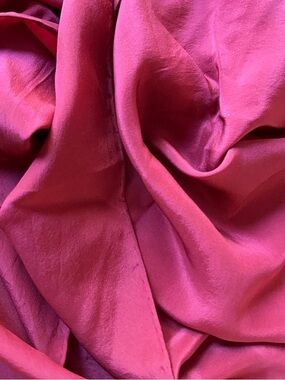 Scarf hand rolled probably silk 11“ x 59“